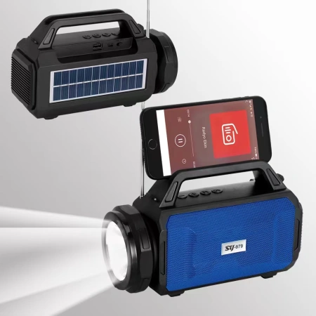 The Bluetooth speaker SY979 radio can be equipped with a USB flash drive, TF card and solar energy The Bluetooth speaker SY979 radio can be equipped with a USB flash drive, TF card and solar energy